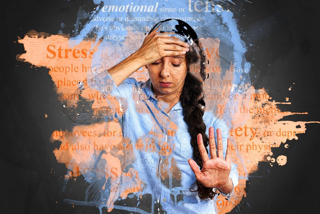 Person Depicting anxiety and Stress