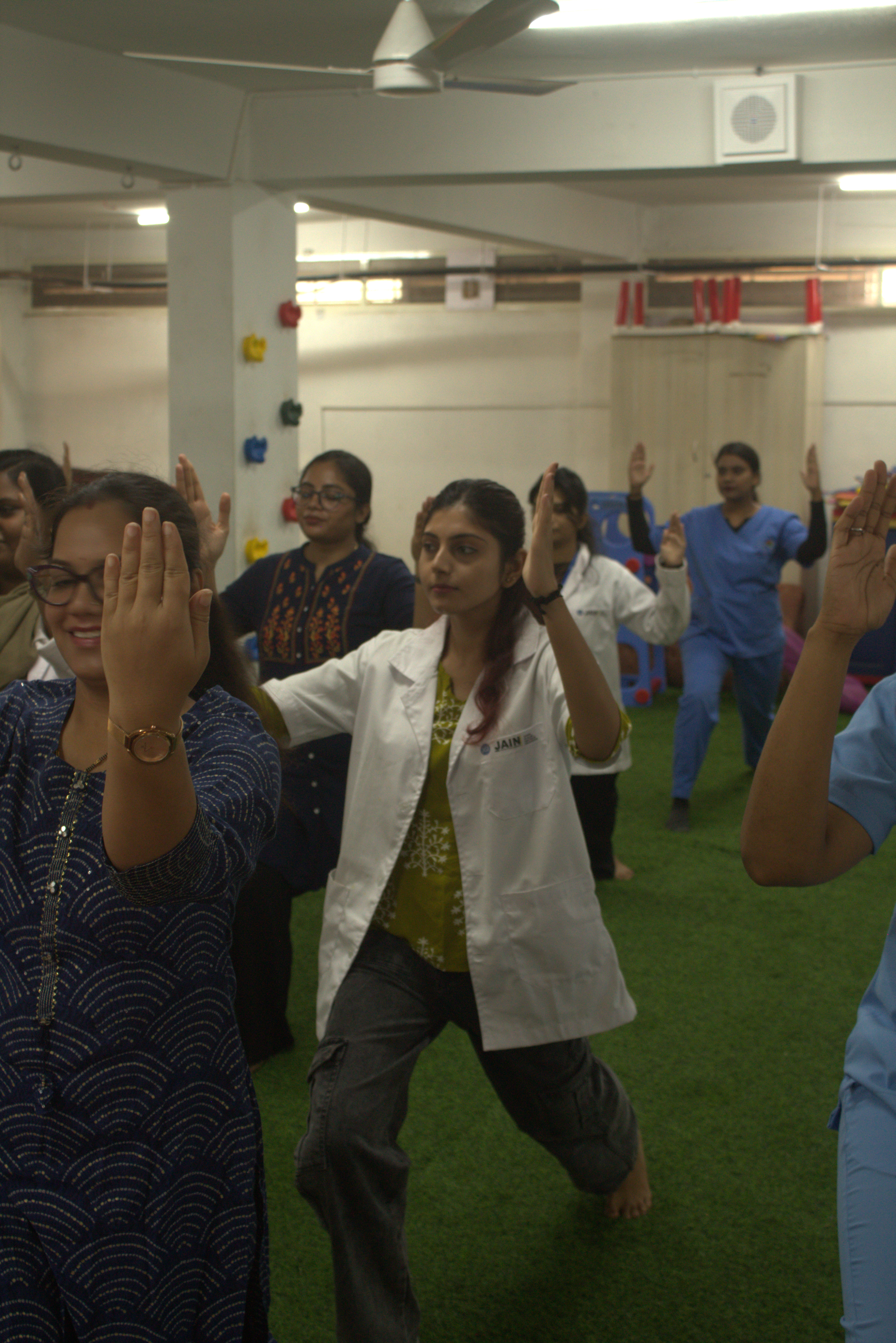 Yoga training session at Mind and Brain Hospital