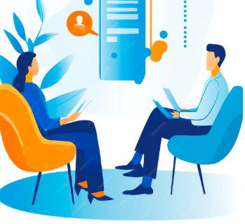 patient approached a therapist
