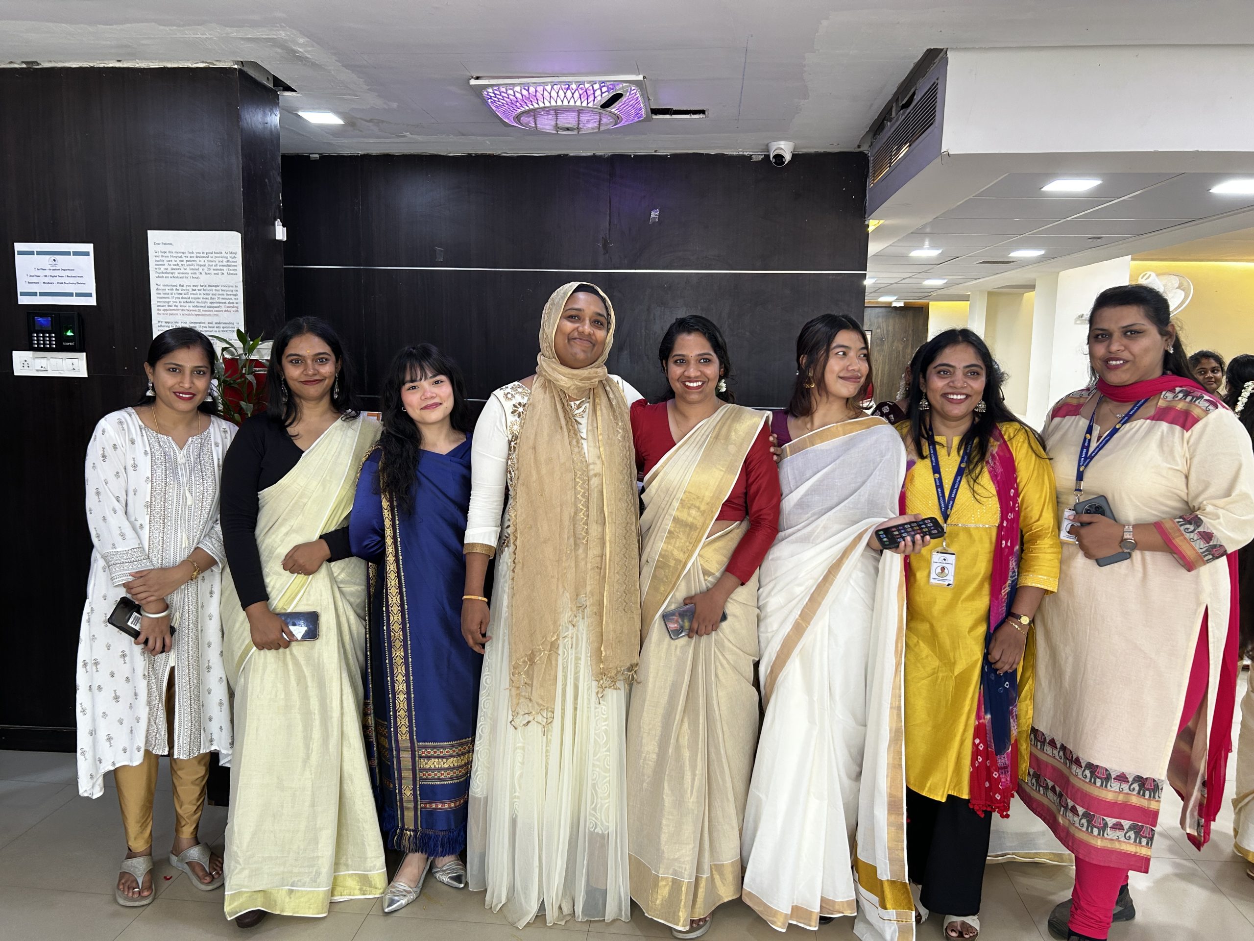 Onam floral celebration at Mind and Brain Hospital