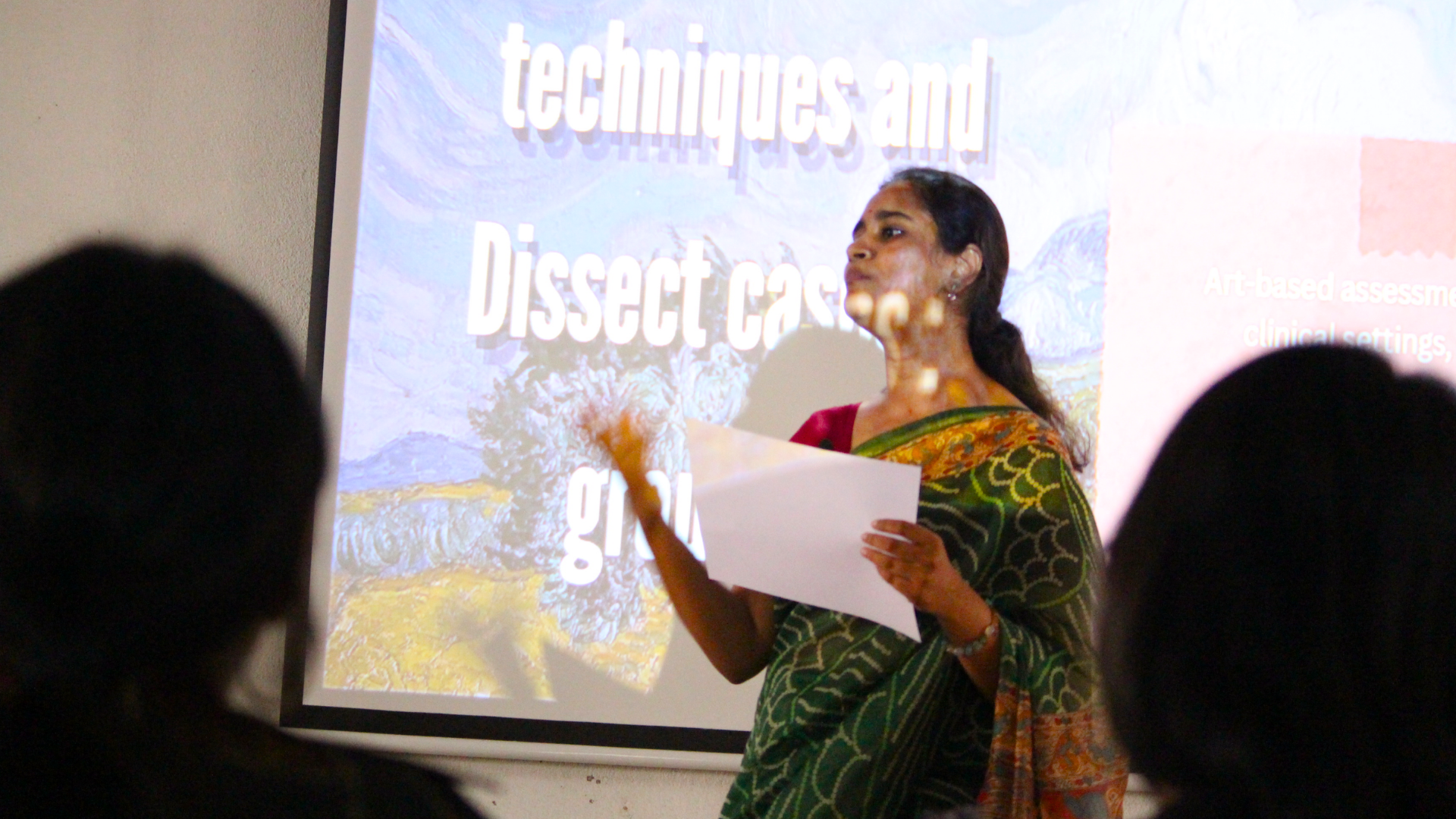 Art therapy workshop participants