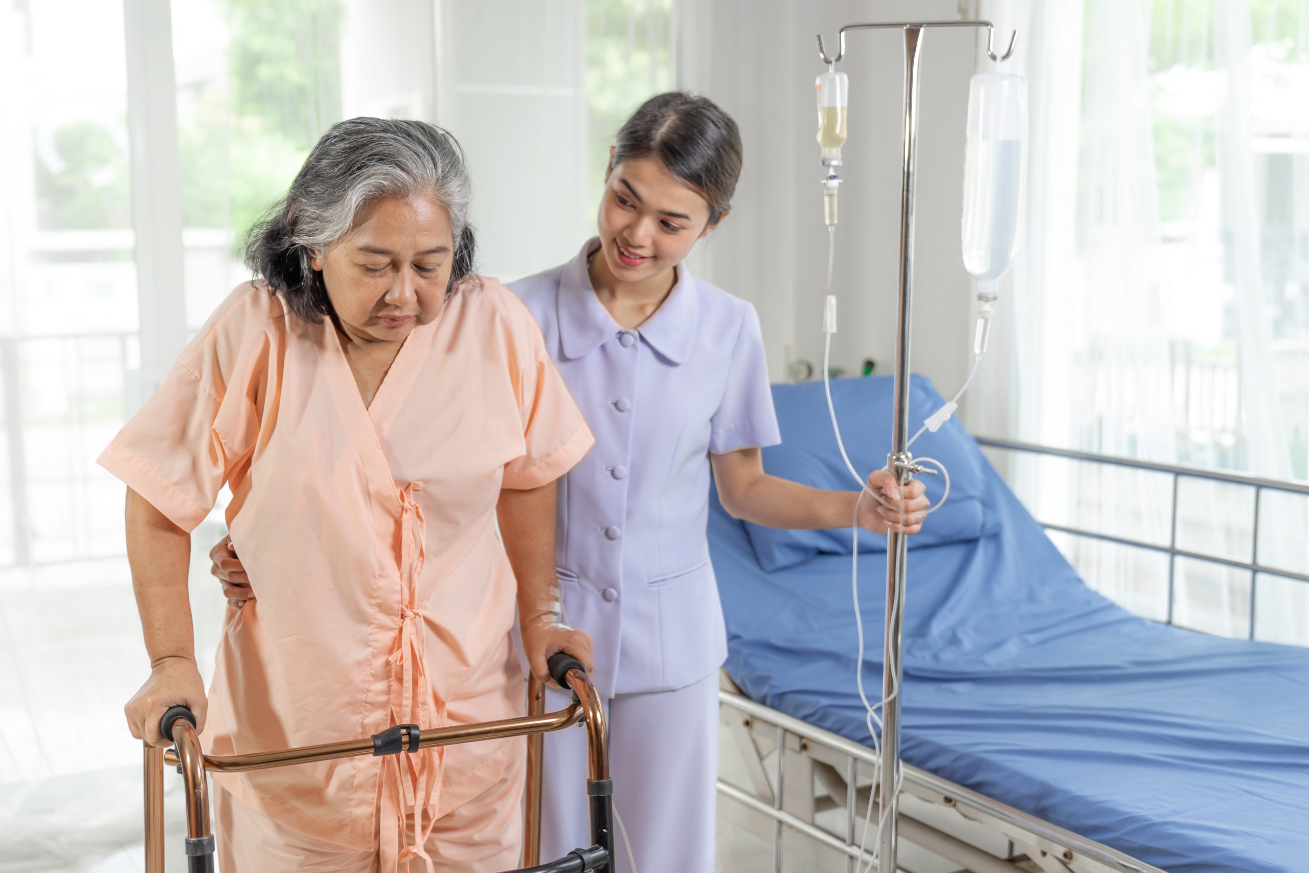 Nurse providing compassionate care to a patient