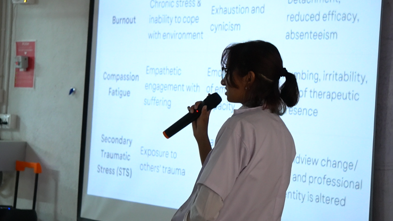 Amity University interns workshop at Mind and Brain Hospital