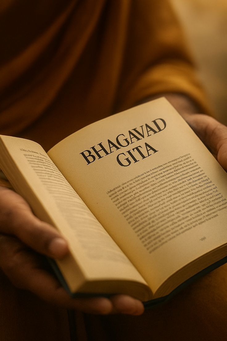 Traditional Bhagavad Gita depiction of Krishna and Arjuna